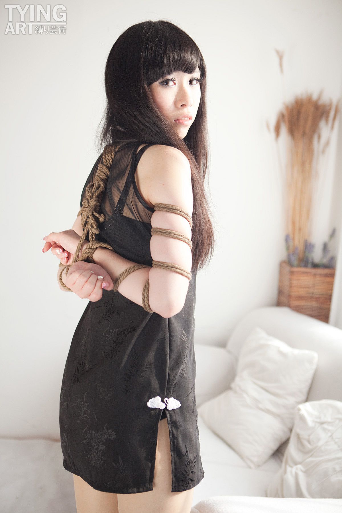 [TyingArt 縛リ芸術] NO.097 Yuko Chinese Dress &amp; Gag