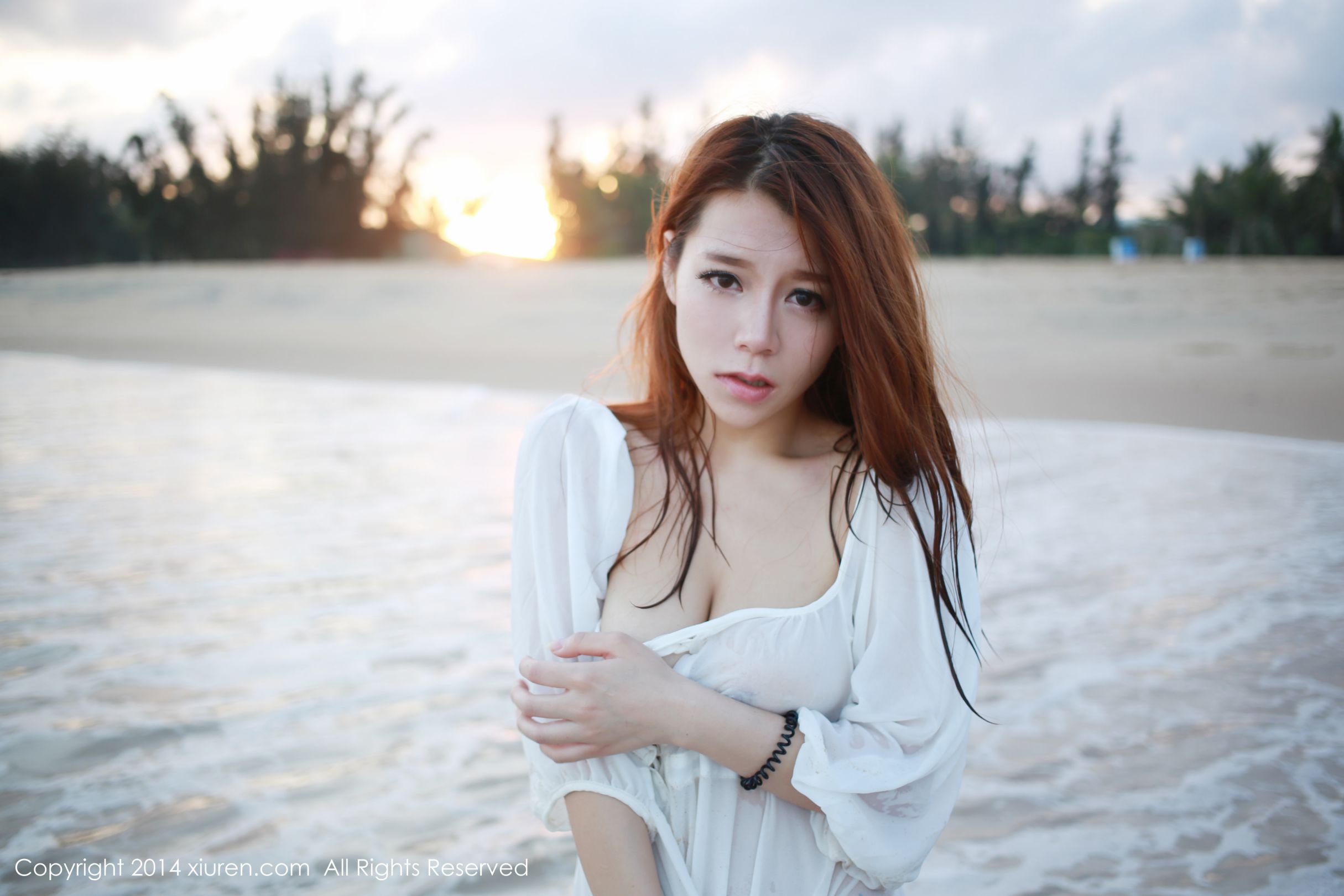 [XIUREN秀人网] vetiver嘉宝贝儿-海边唯美清新套图