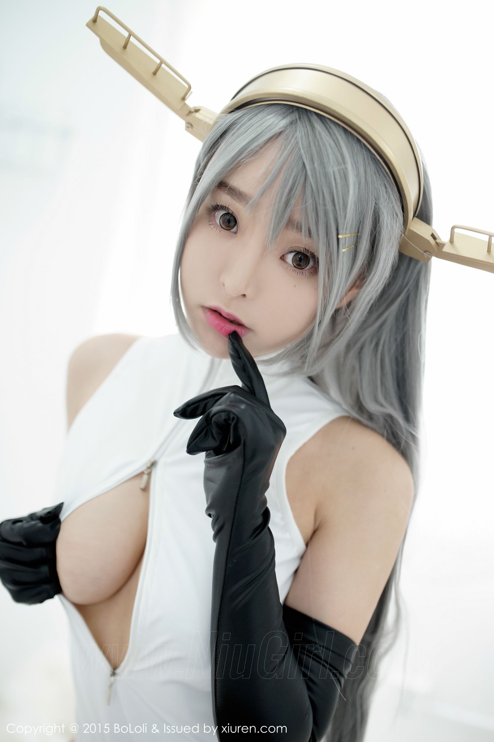 [BOLOli波萝社] VOL.034 七宝COSPLAY新作《舰娘collection》 榛名COS（开胸泳衣版）