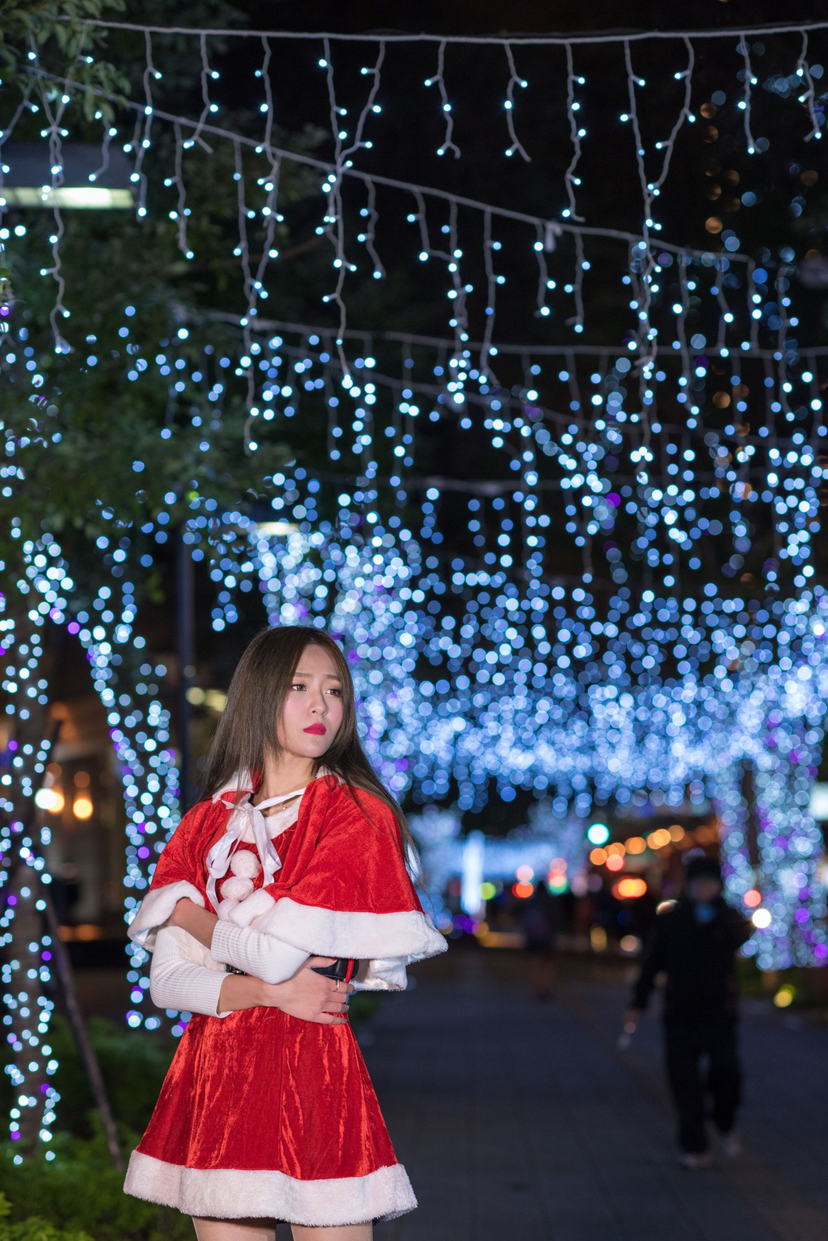 [Beautyleg外拍] Winnie小雪 - 新北欢乐圣诞城夜拍超高清图片合集
