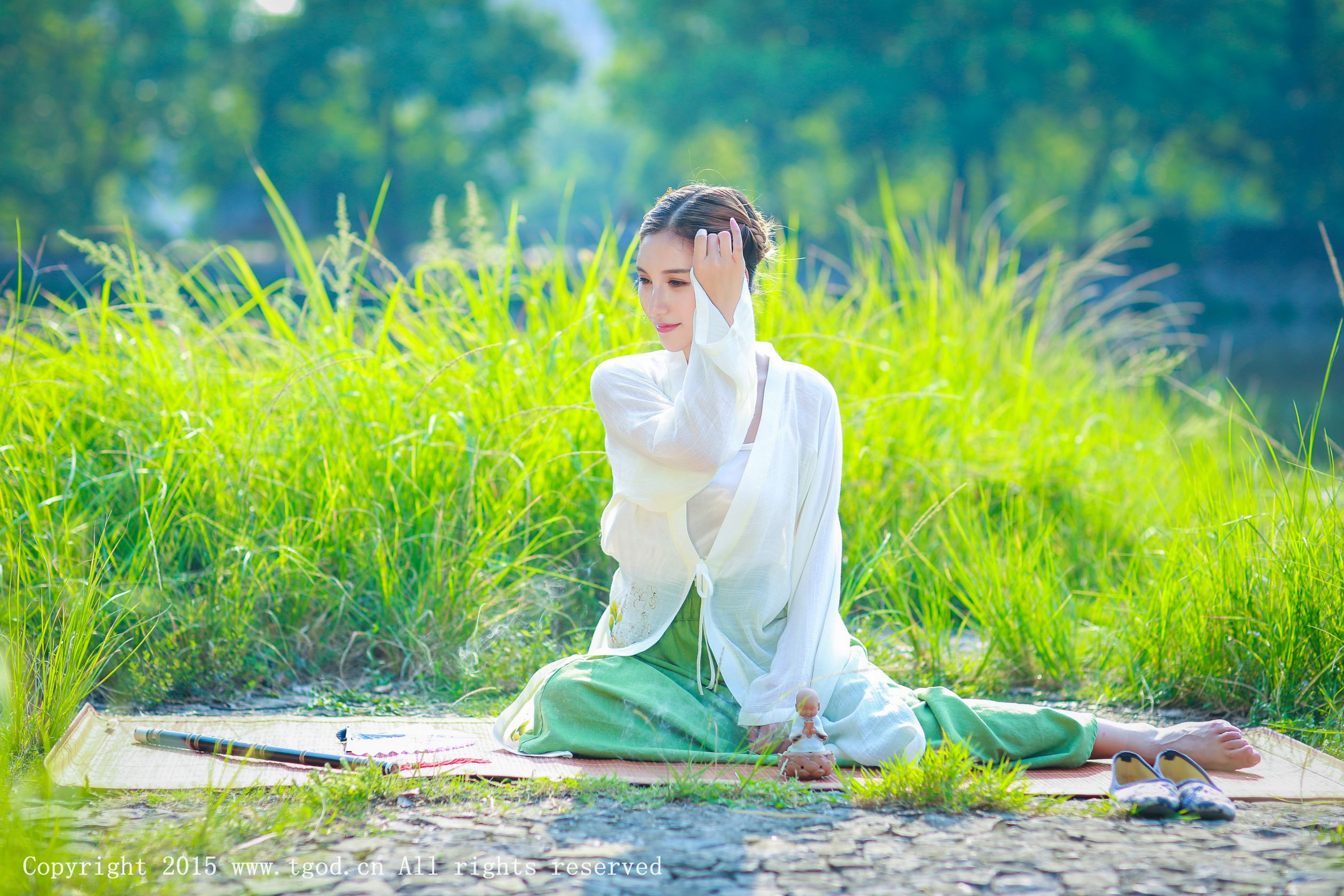 [TGOD推女神] 艾希ICE女神 - 清新汉服古典唯美写真