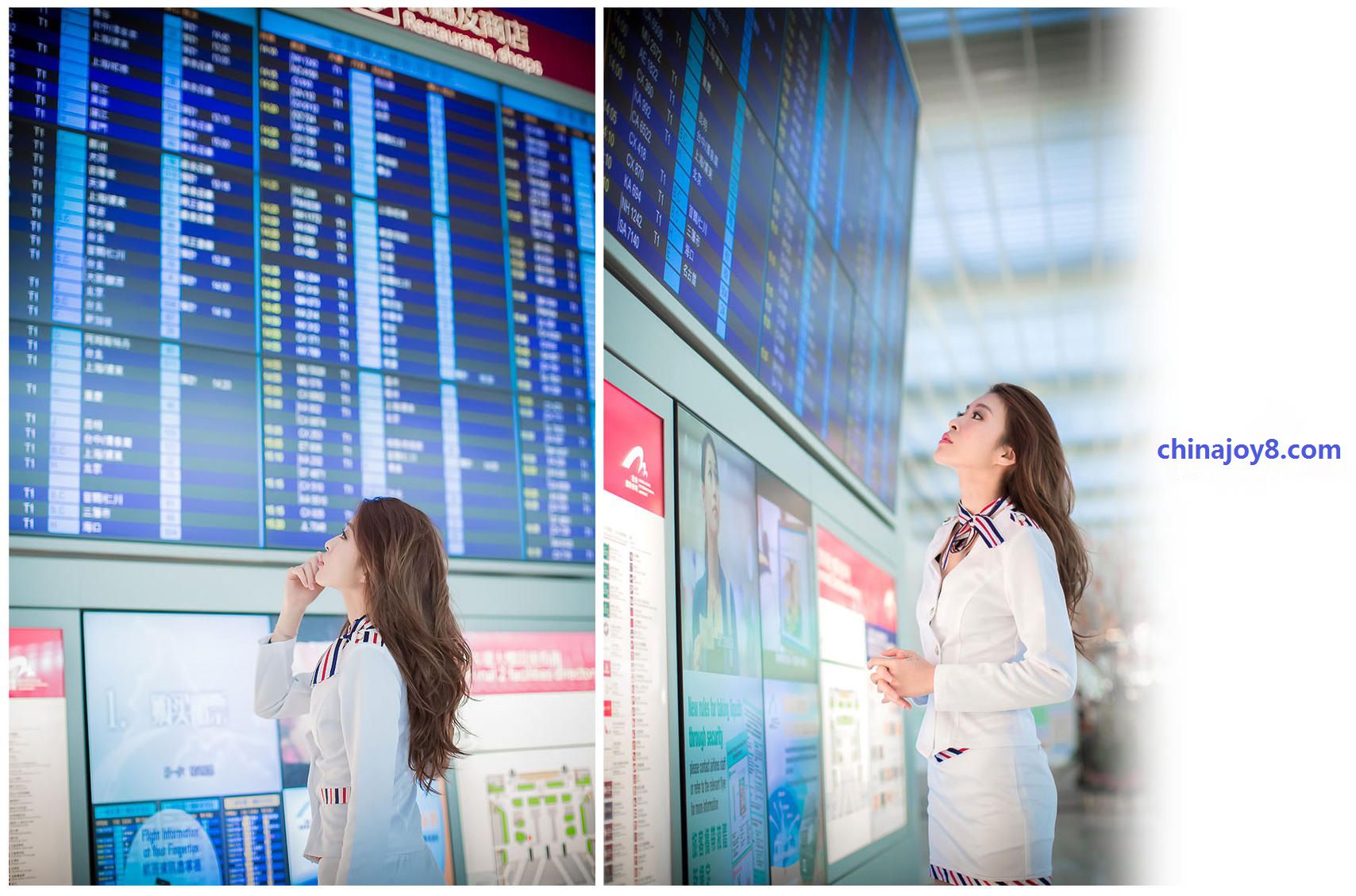 美丽空姐刘思琪 - 香港国际机场摄影写真套图