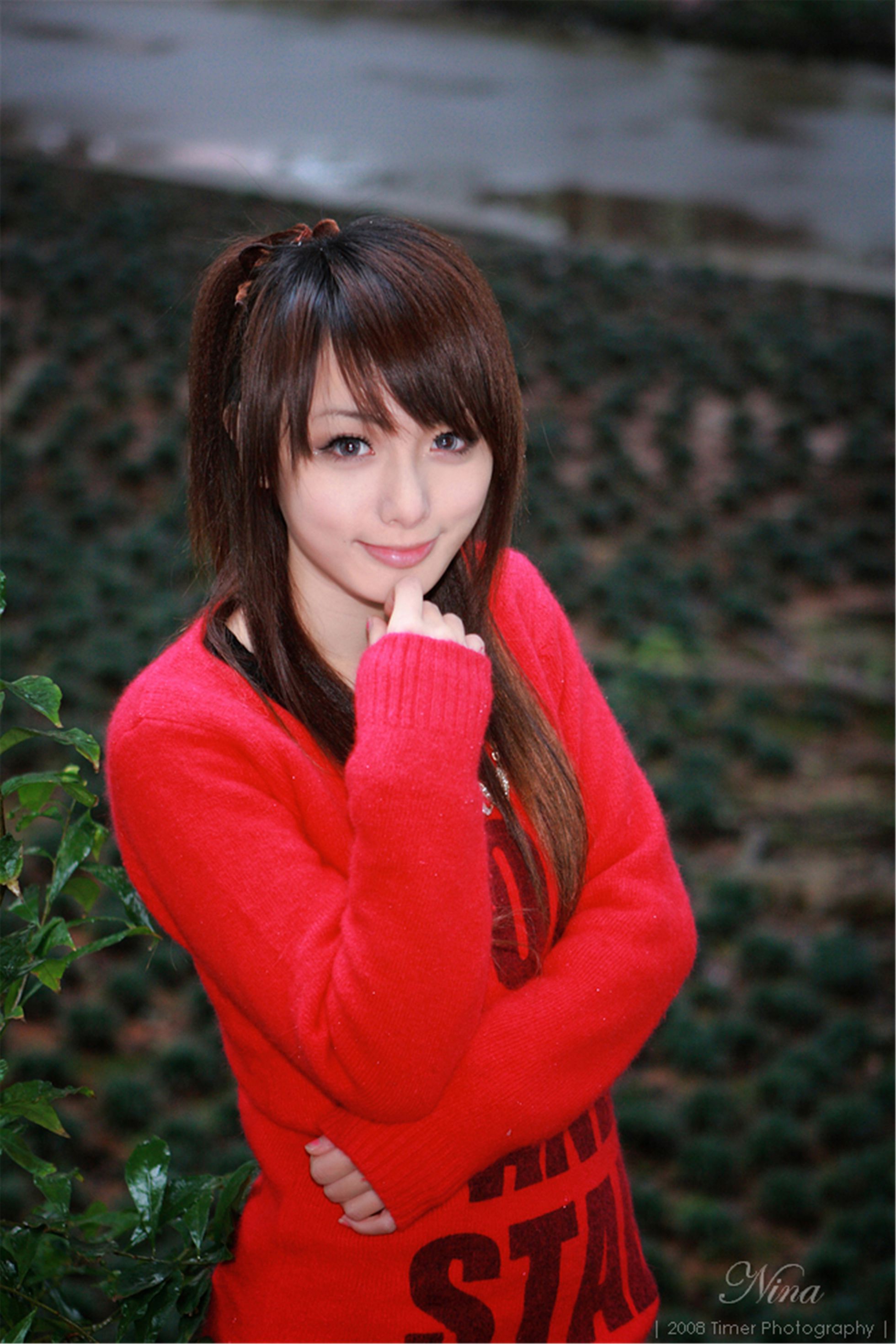 [台湾美女] 模特小布 - 中央大學外拍