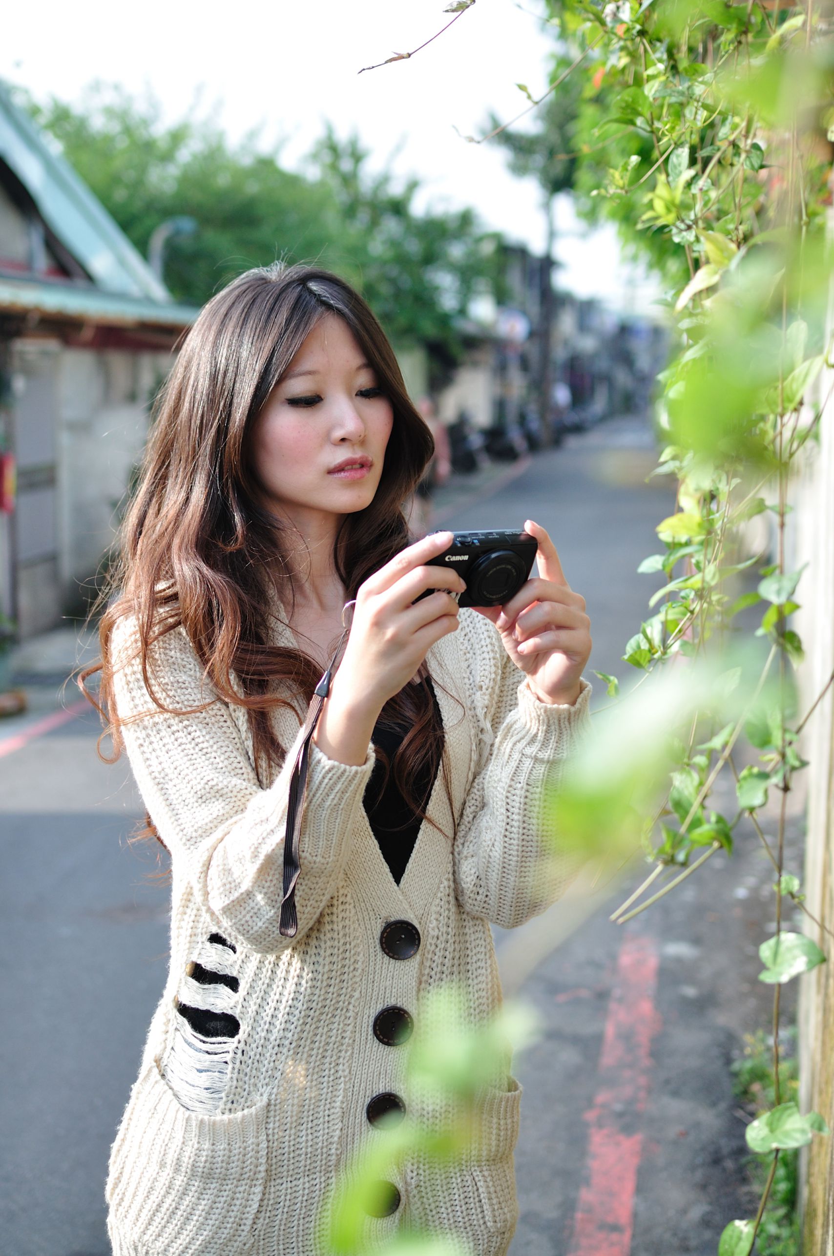 台湾时尚文艺美女 - 户外清新写真合集