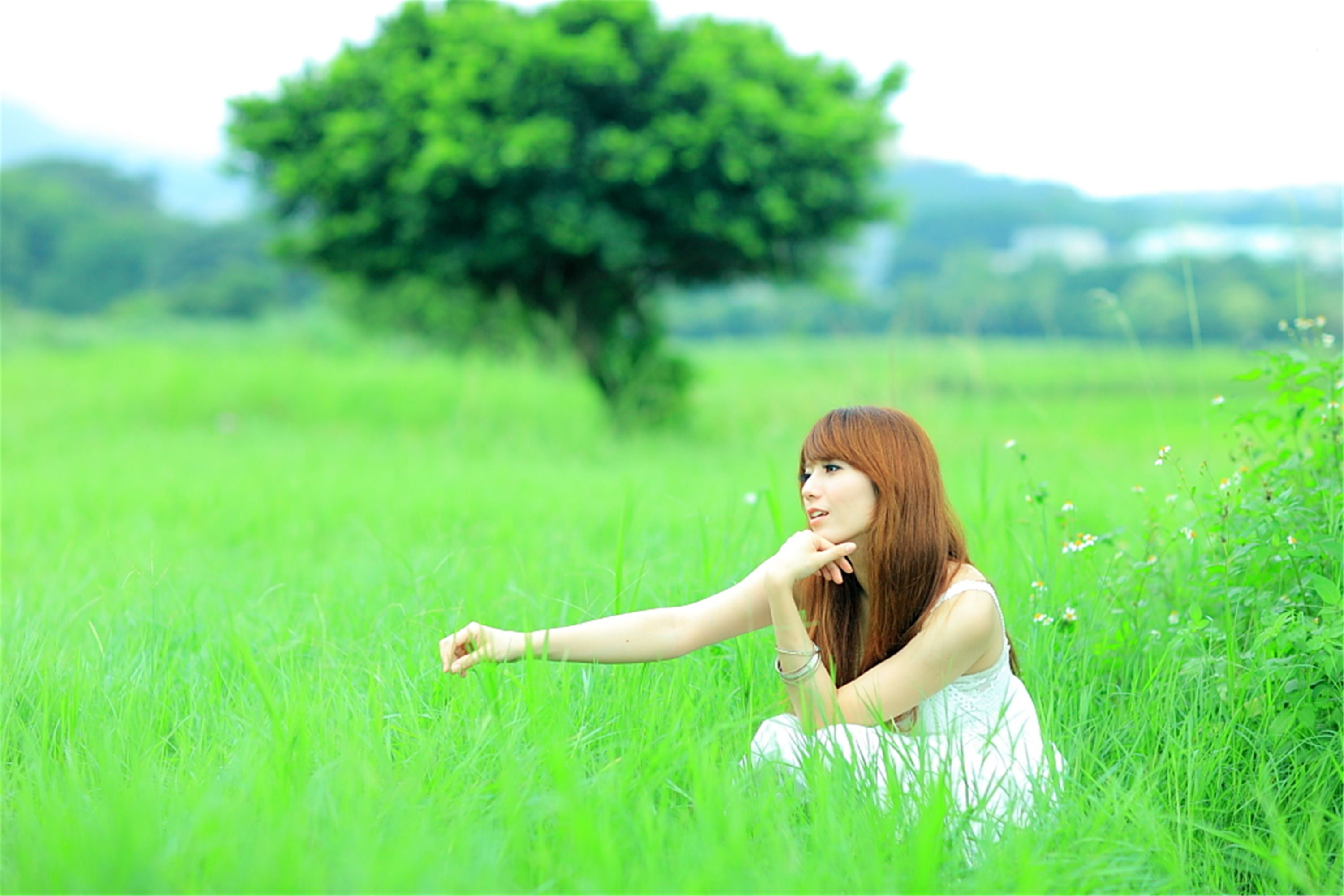 [台湾美女] 小静 - 农场初夏田园风光写真套图