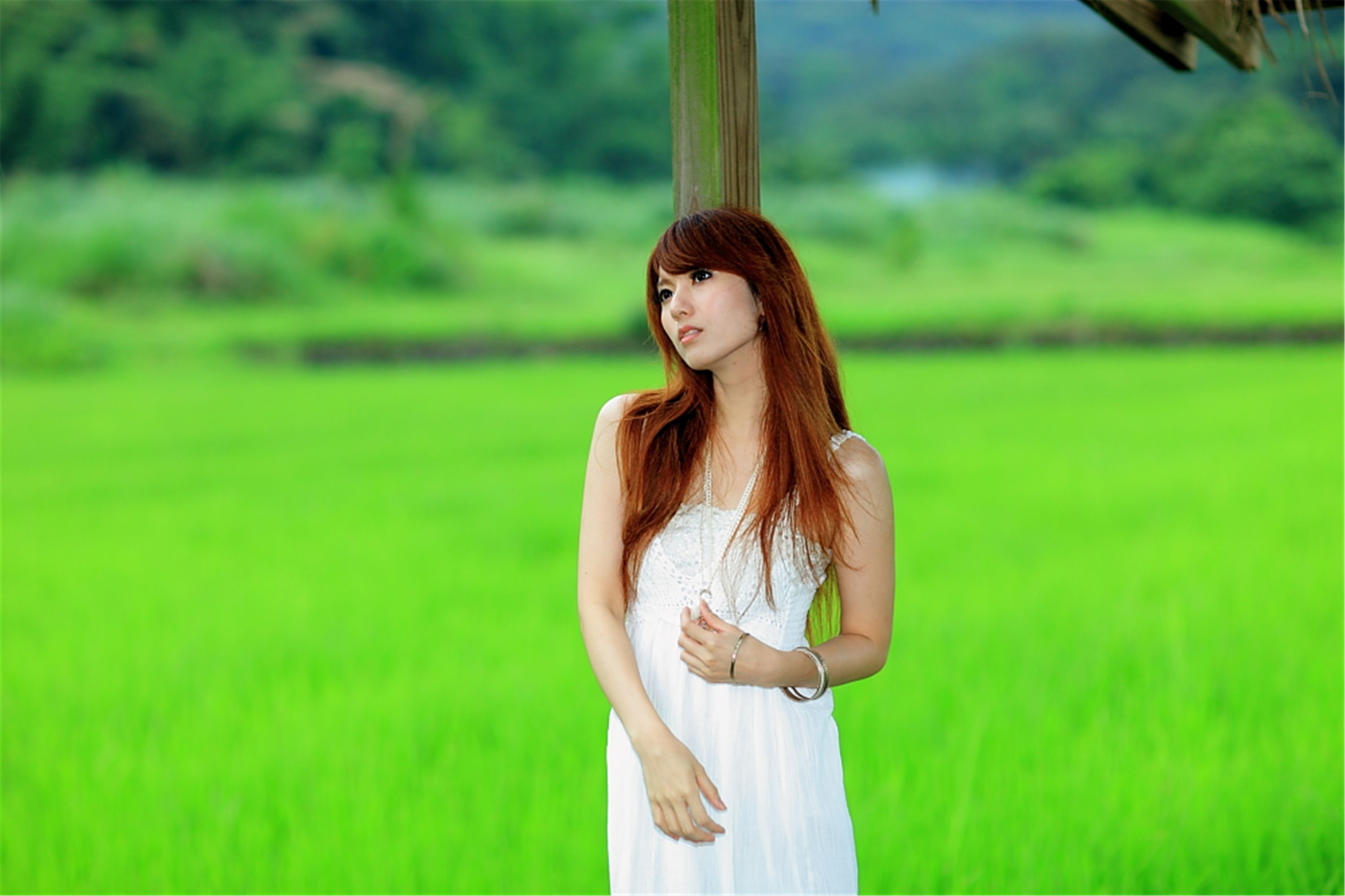 [台湾美女] 小静 - 农场初夏田园风光写真套图