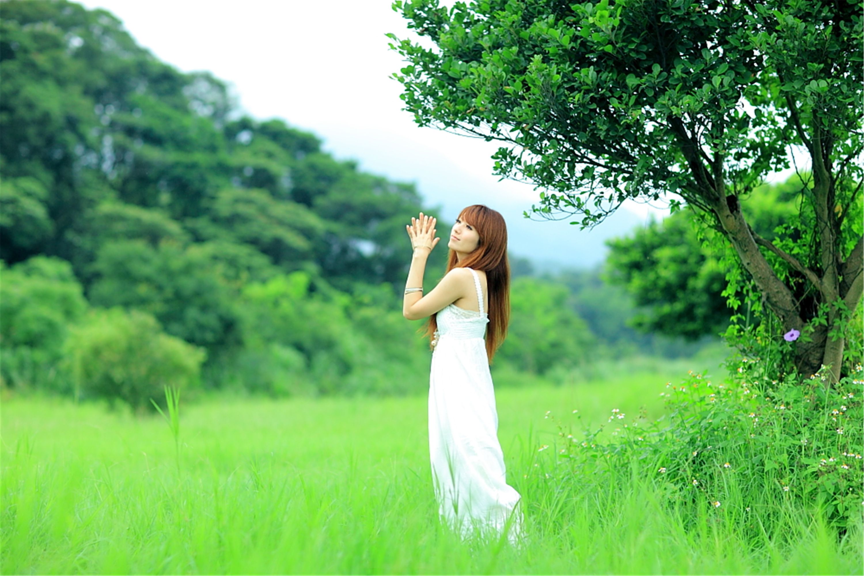 [台湾美女] 小静 - 农场初夏田园风光写真套图