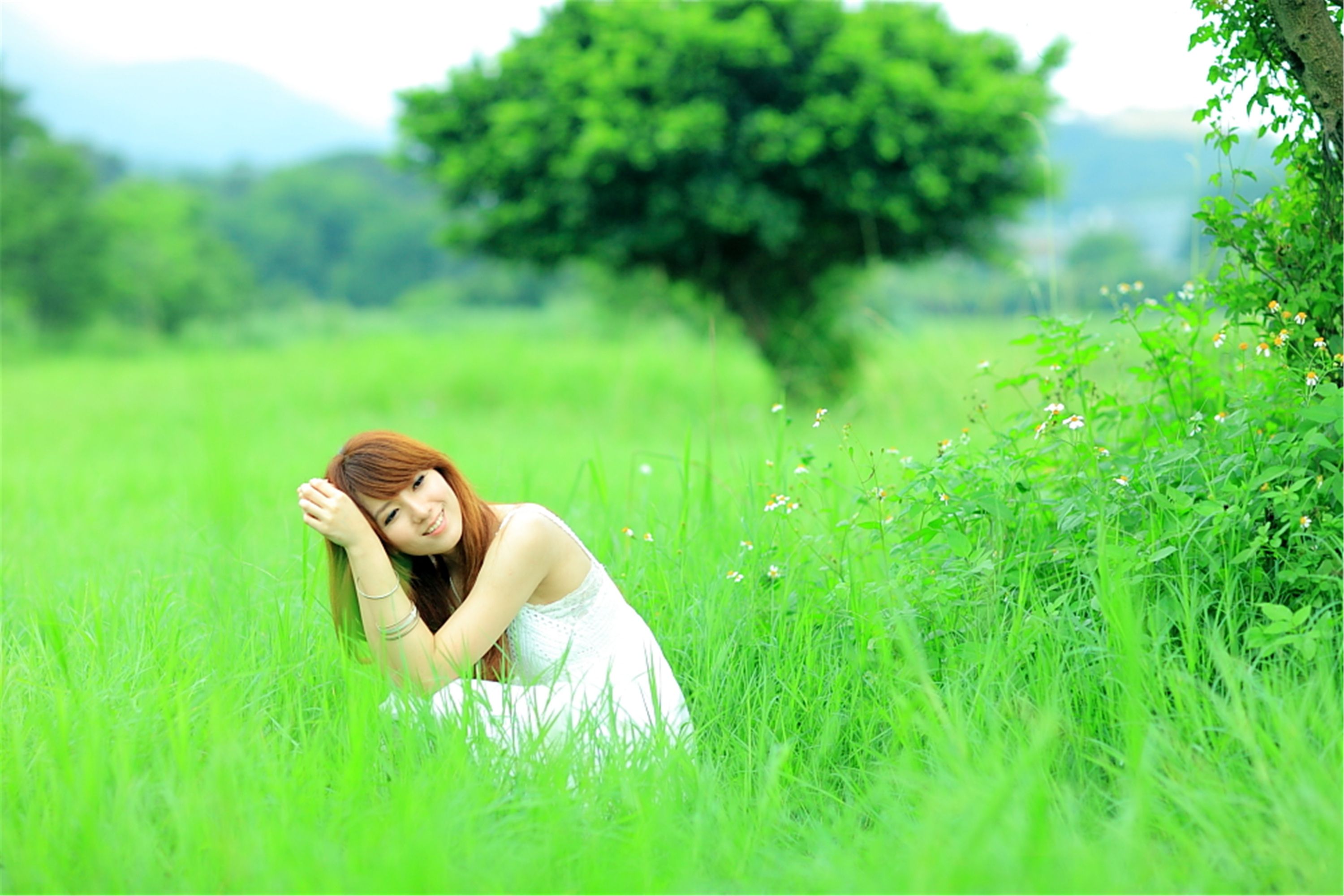 [台湾美女] 小静 - 农场初夏田园风光写真套图