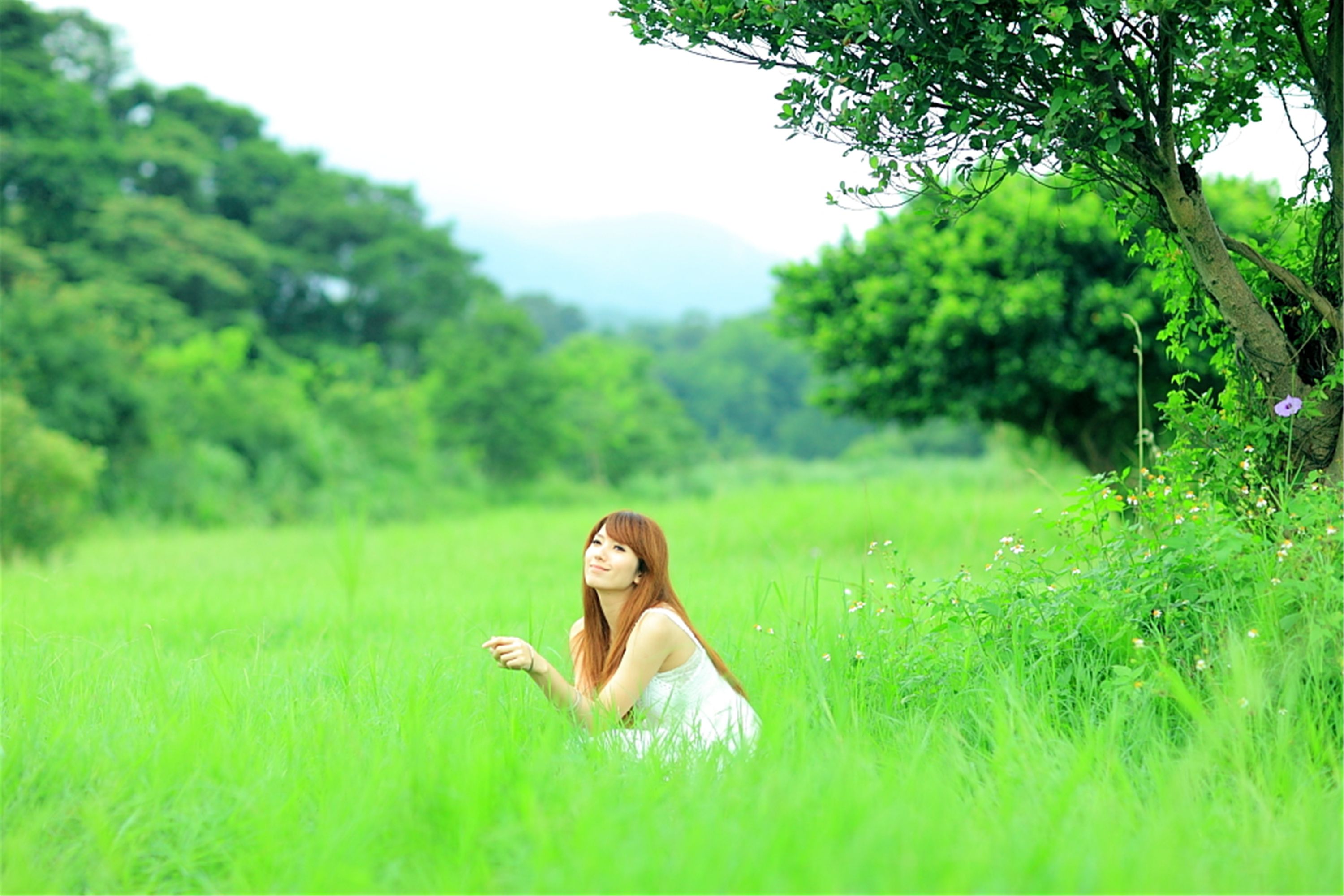 [台湾美女] 小静 - 农场初夏田园风光写真套图