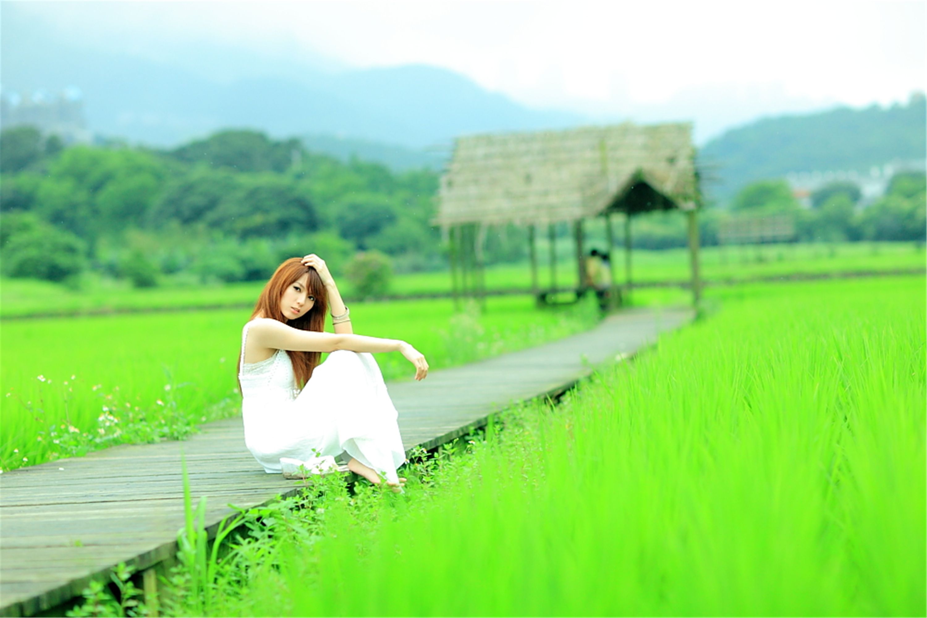 [台湾美女] 小静 - 农场初夏田园风光写真套图