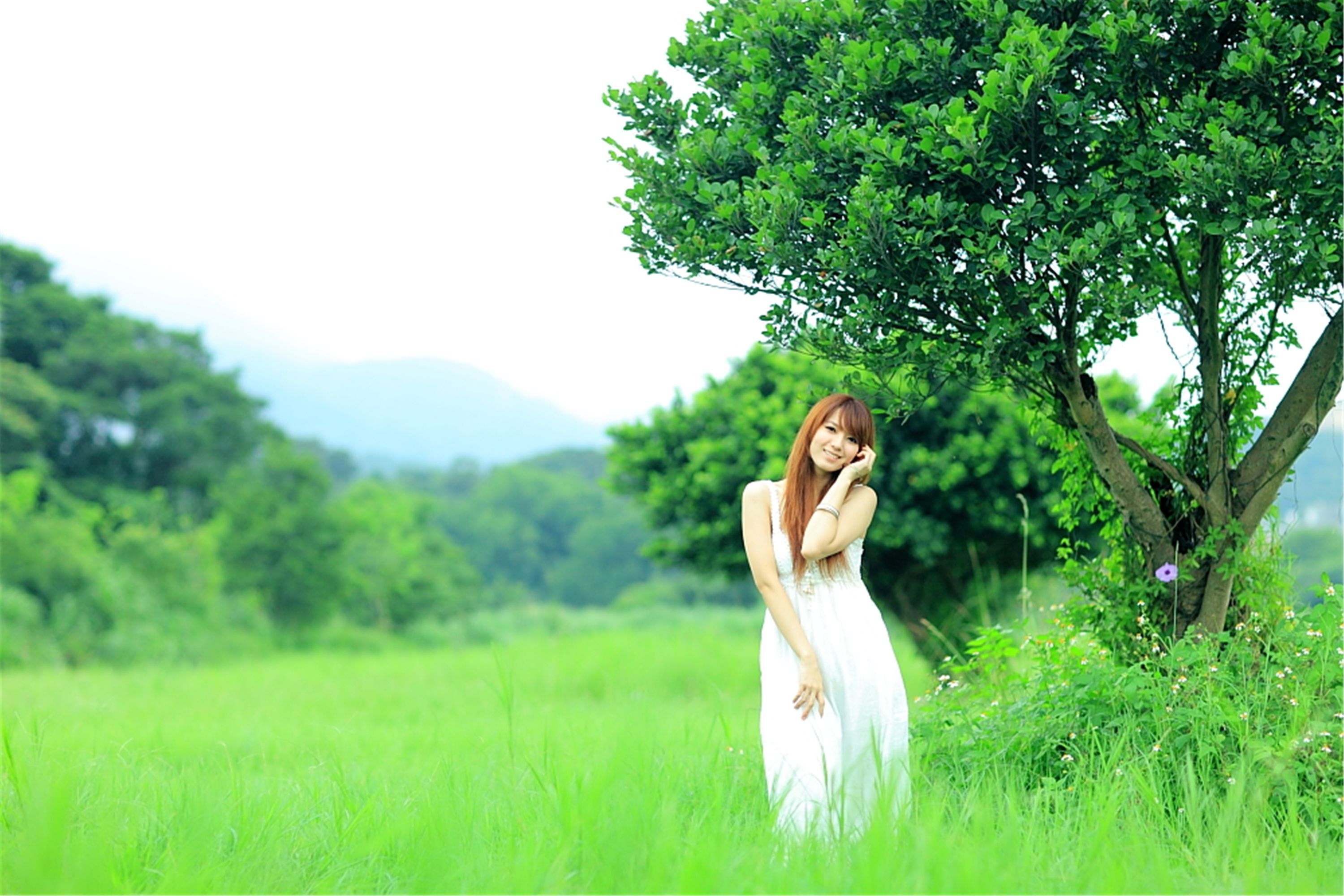 [台湾美女] 小静 - 农场初夏田园风光写真套图