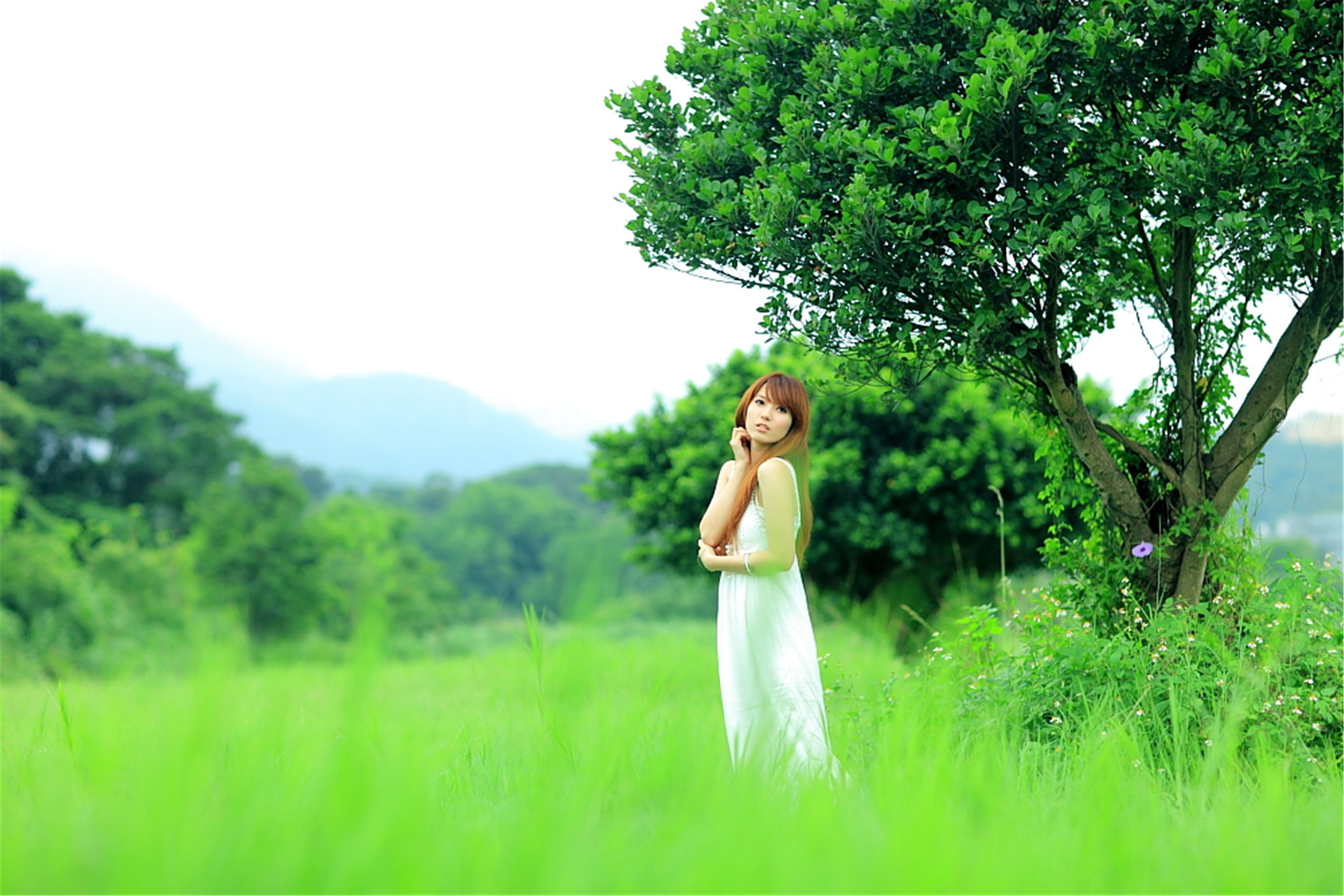 [台湾美女] 小静 - 农场初夏田园风光写真套图