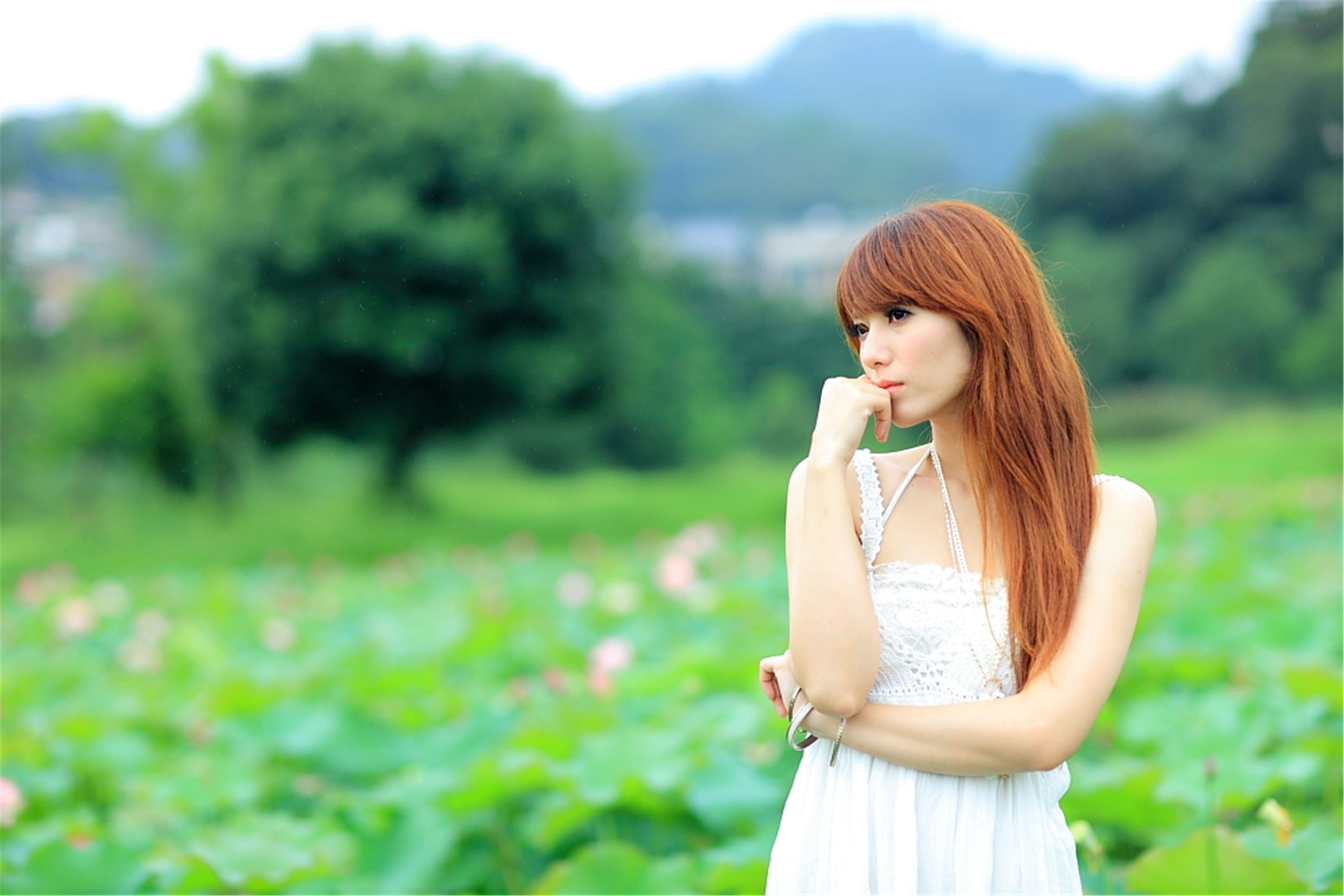 [台湾美女] 小静 - 农场初夏田园风光写真套图