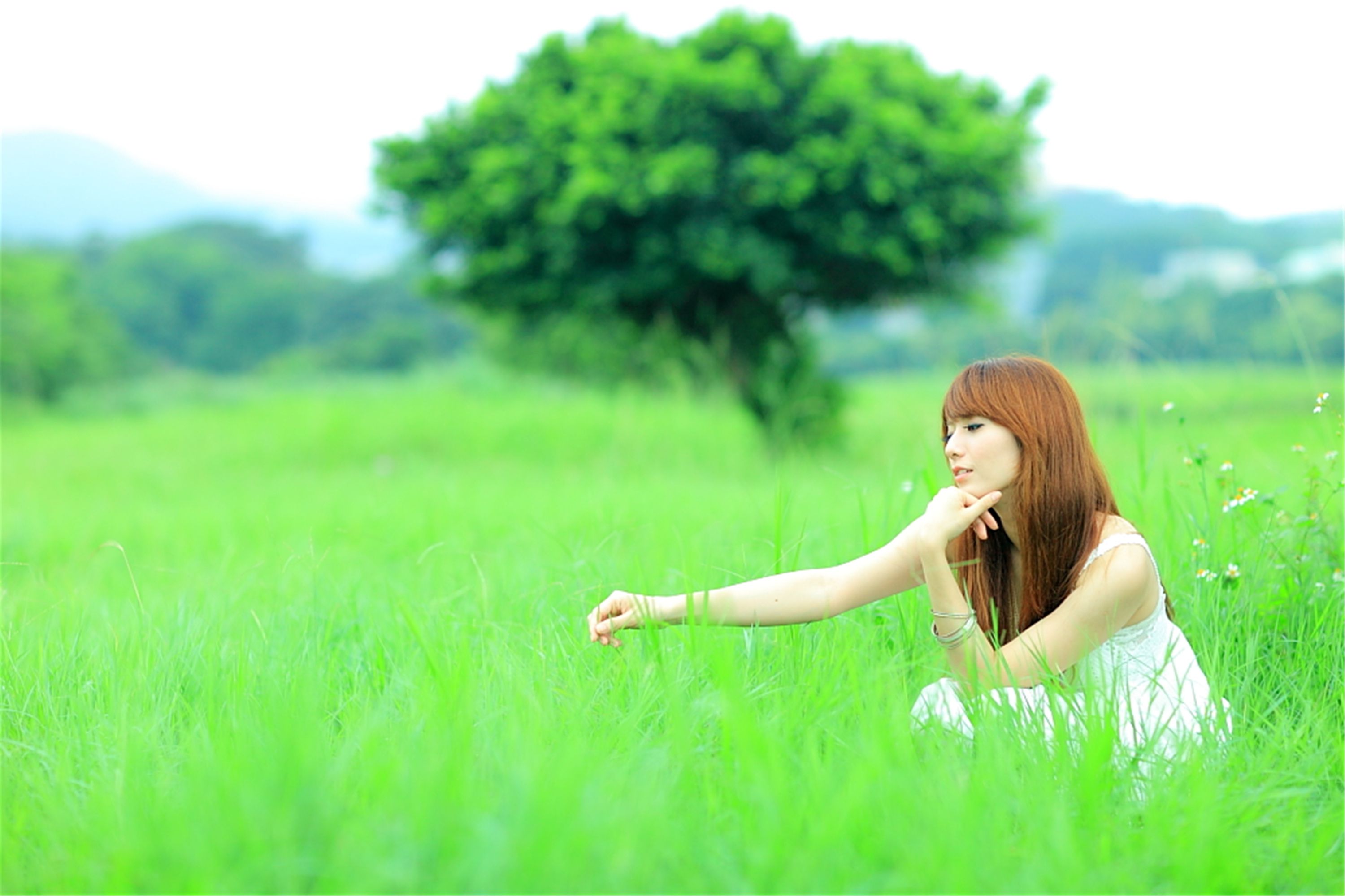 [台湾美女] 小静 - 农场初夏田园风光写真套图