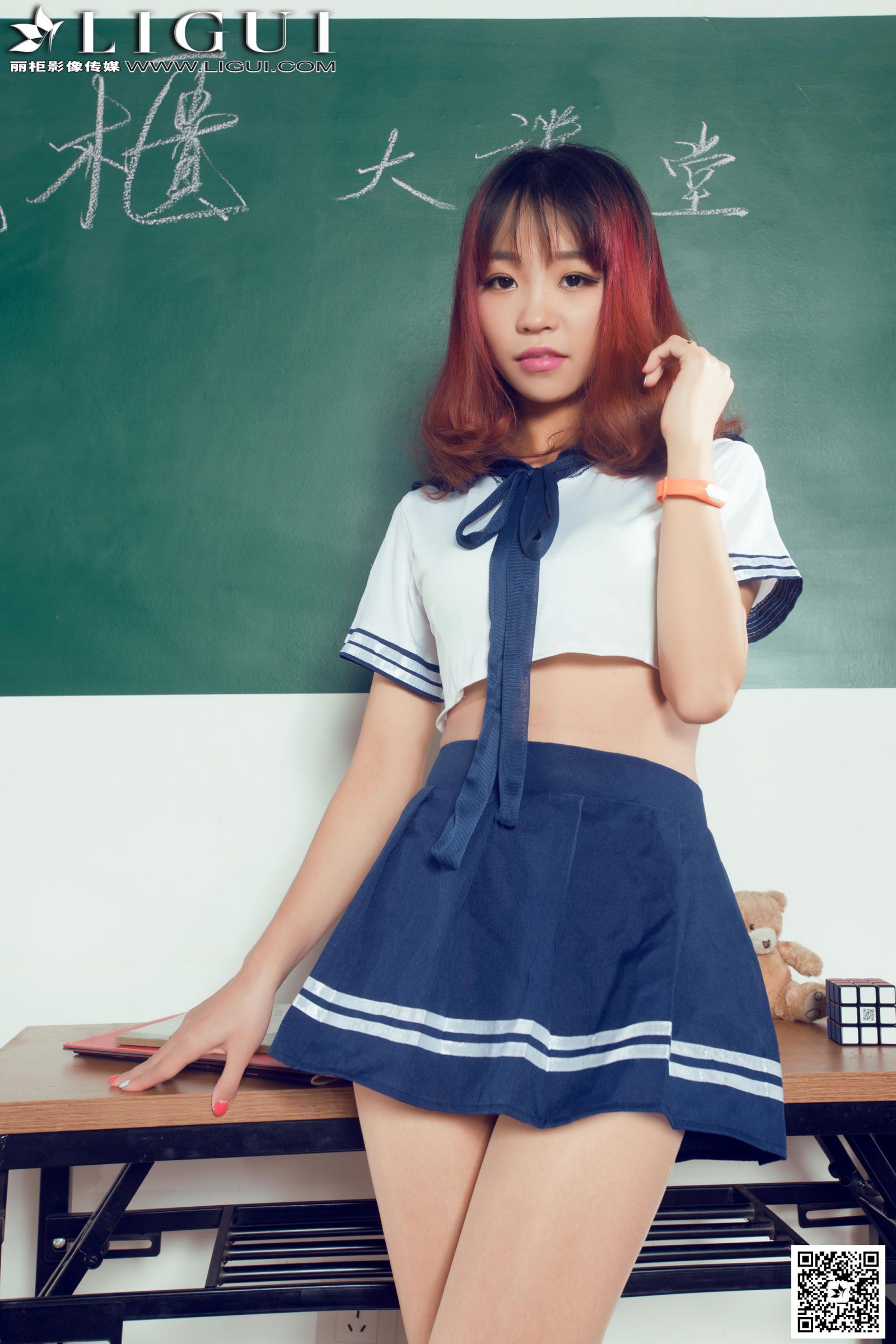 [Ligui丽柜] Liya - 教室里的水手服学生妹