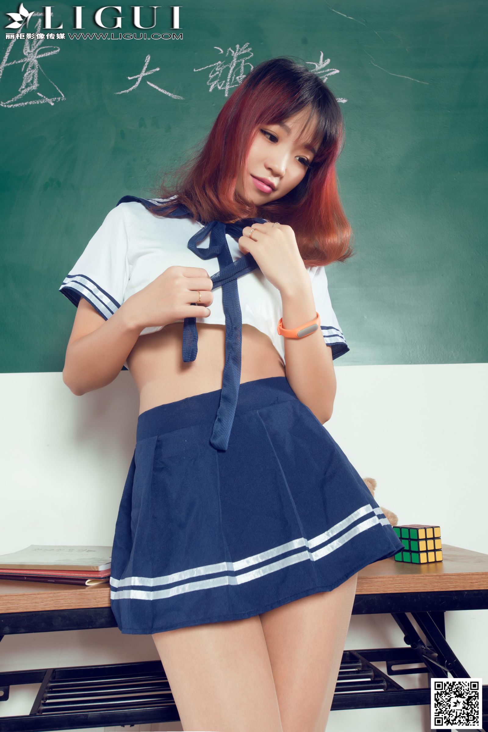 [Ligui丽柜] Liya - 教室里的水手服学生妹